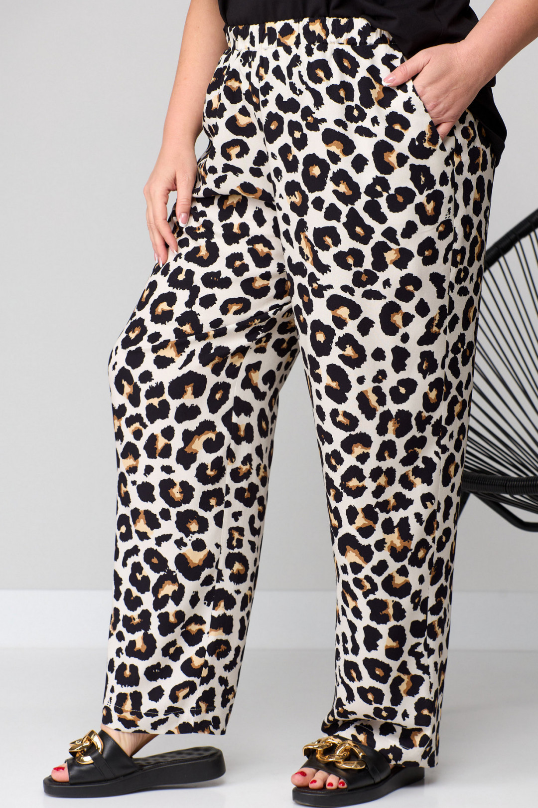 Брюки SOVA 11140 леопард - фото 3